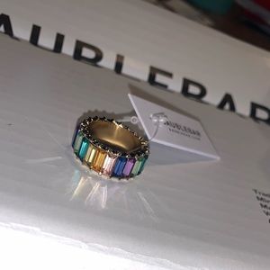 Bauble Bar Rainbow Ring size 6/7